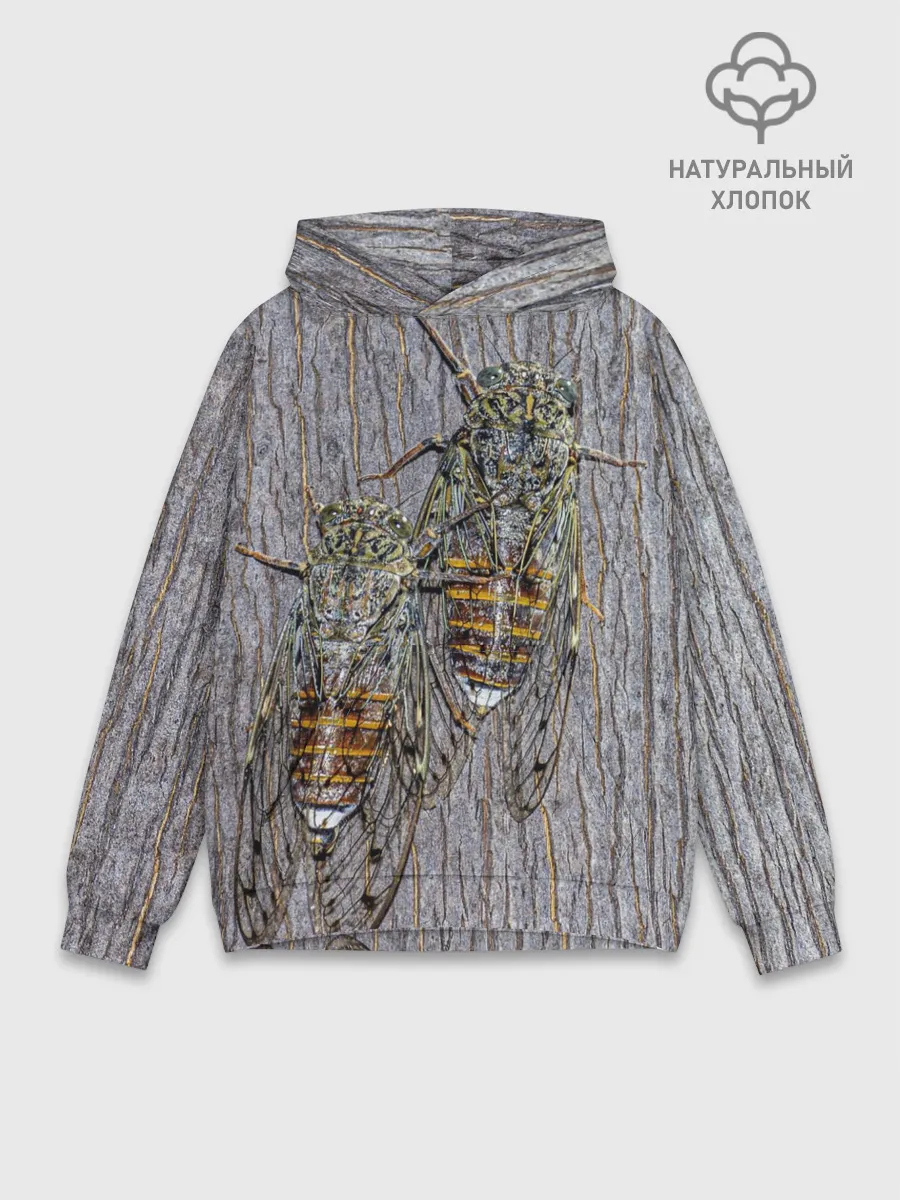 Худи мужской база хлопок / Цикады