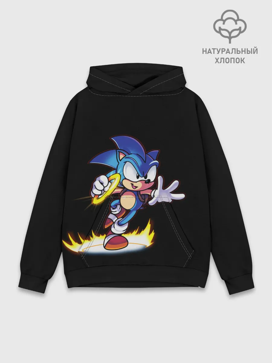 Худи мужской база хлопок / Sonic