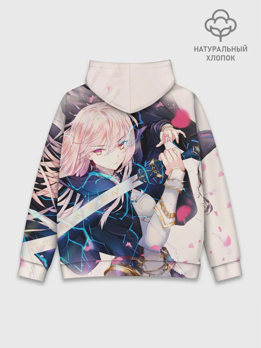 Худи мужской база хлопок / Girl with katana