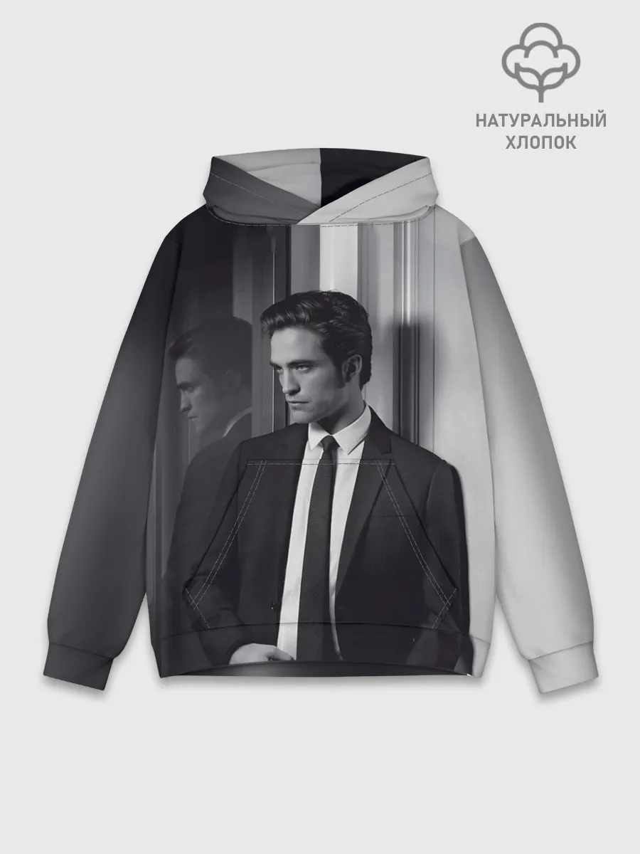 Худи мужской база хлопок / Роберт Паттинсон