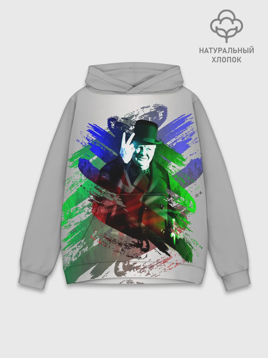 Худи мужской база хлопок / Winston Churchill