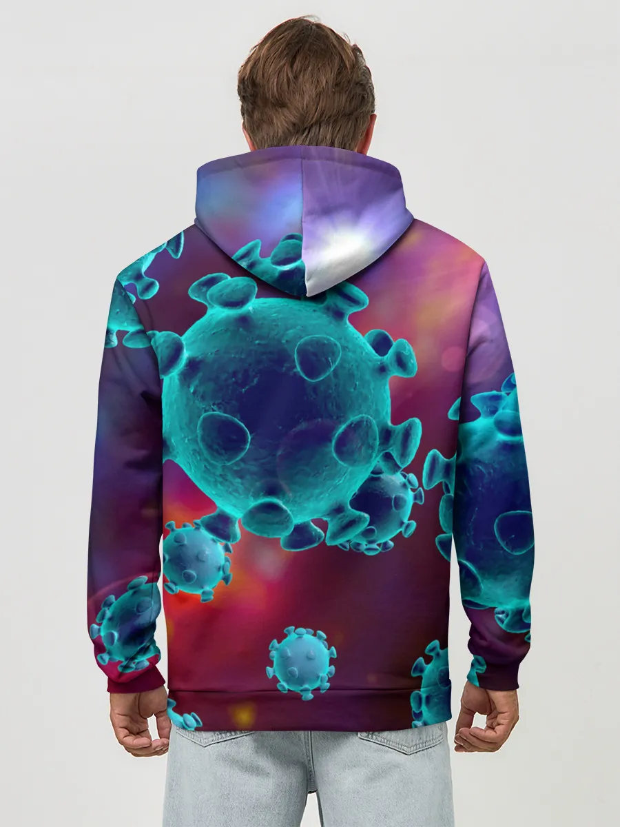 Худи мужской база хлопок / Коронавирус