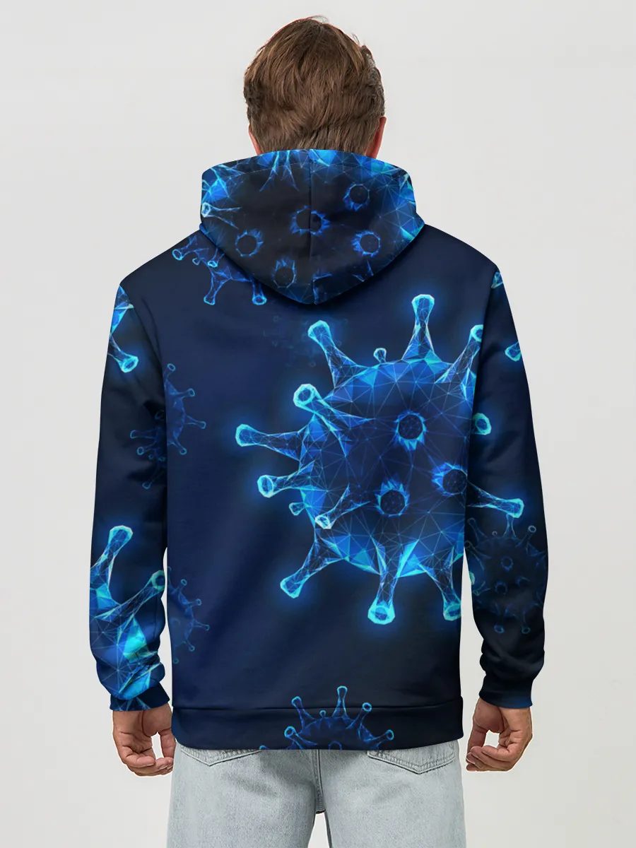 Худи мужской база хлопок / Коронавирус