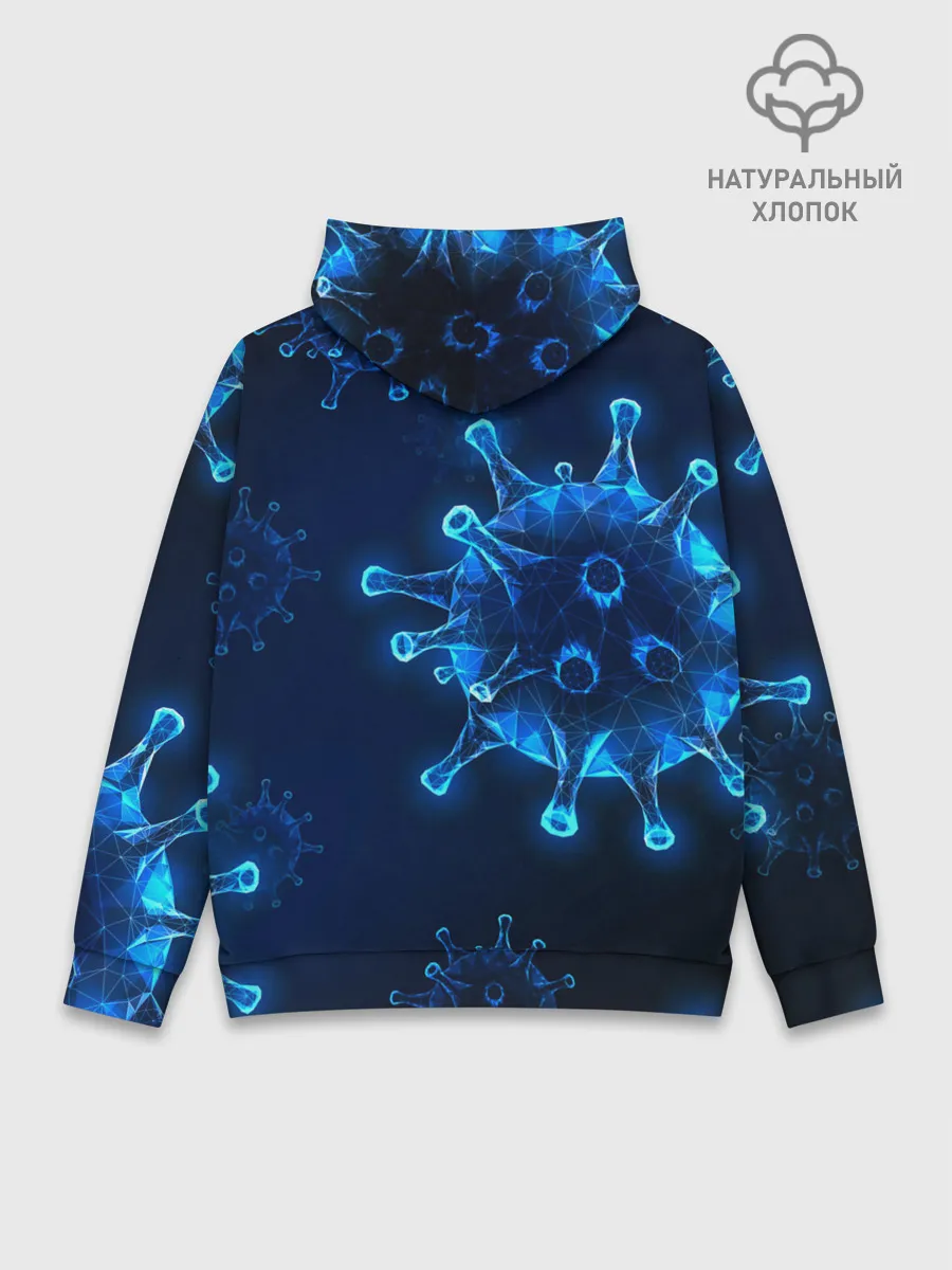 Худи мужской база хлопок / Коронавирус