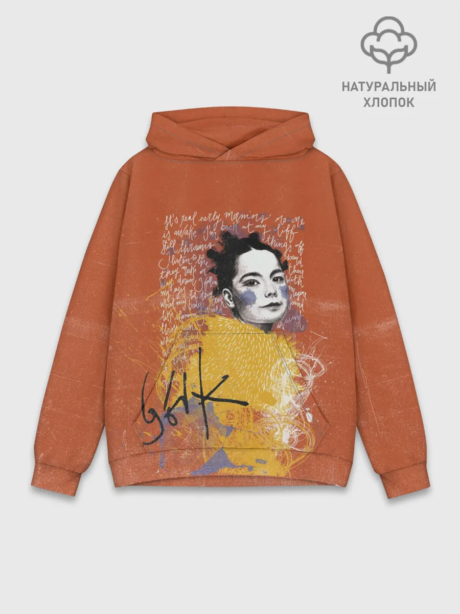 Худи мужской база хлопок / Bjork