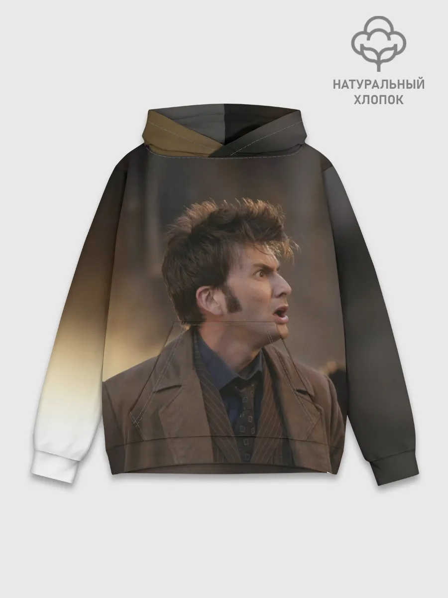 Худи мужской база хлопок / 10th DOCTOR WHO