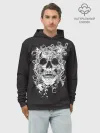 Худи мужской база хлопок / Skull 1