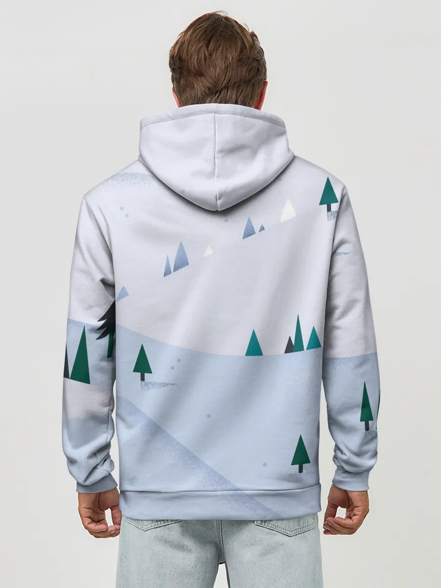 Худи мужской база хлопок / Snow 1