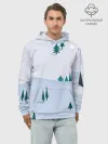 Худи мужской база хлопок / Snow 1