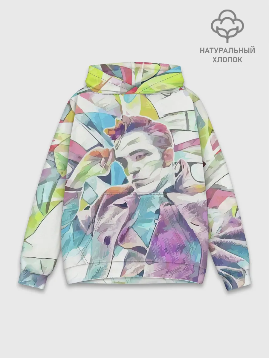 Худи мужской база хлопок / РОБЕРТ ПАТТИНСОН