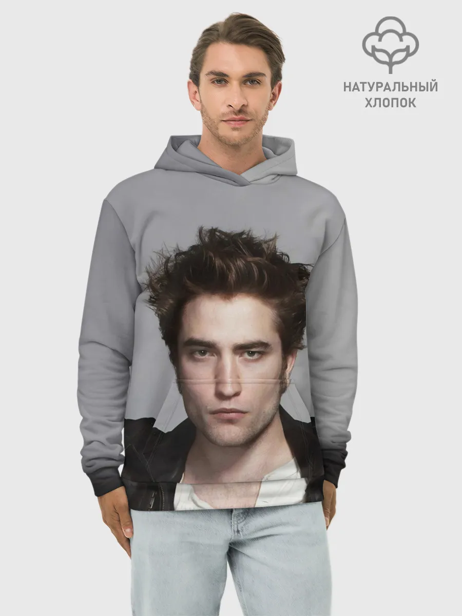 Худи мужской база хлопок / РОБЕРТ ПАТТИНСОН