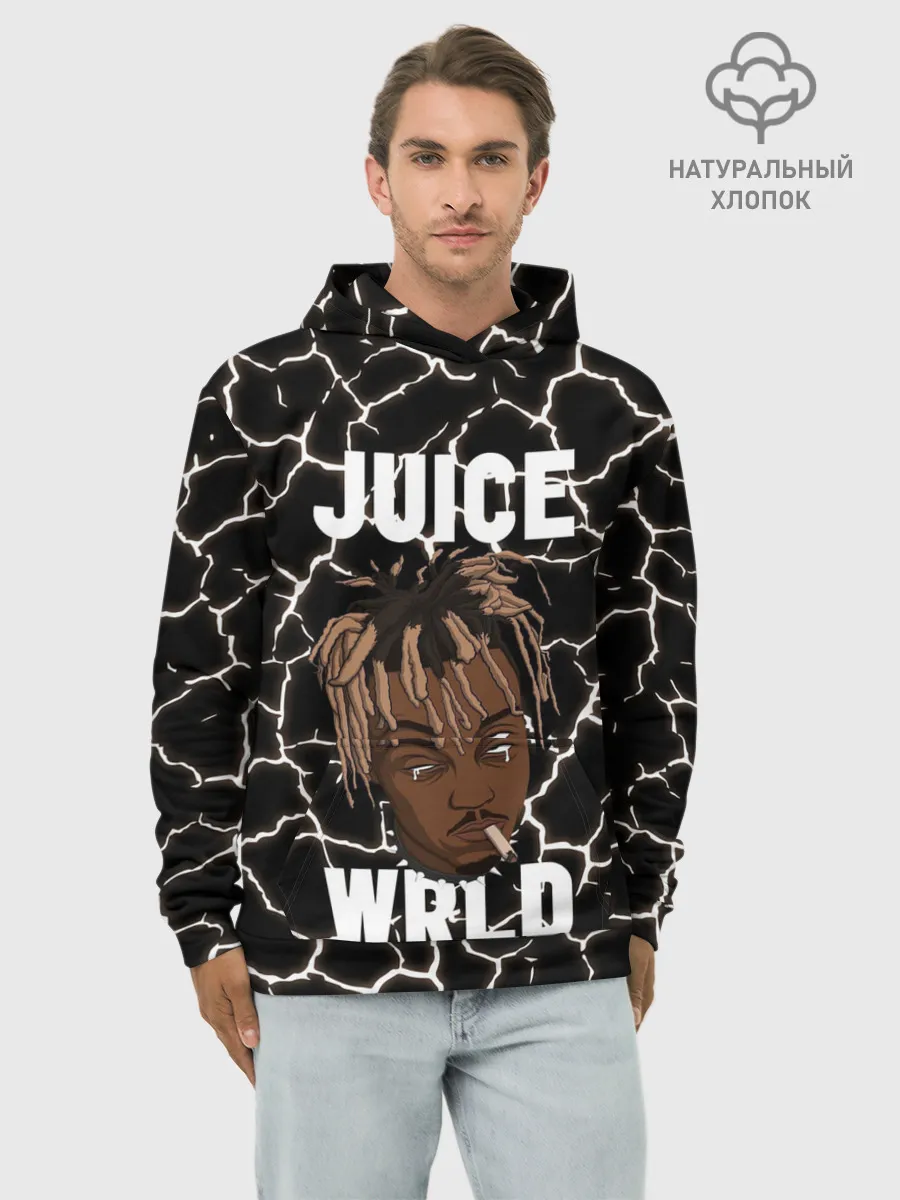 Худи мужской база хлопок / Juice WRLD.