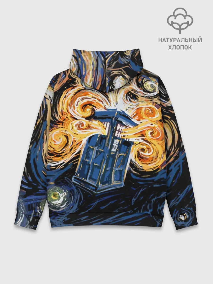 Худи мужской база хлопок / Van Gogh Tardis
