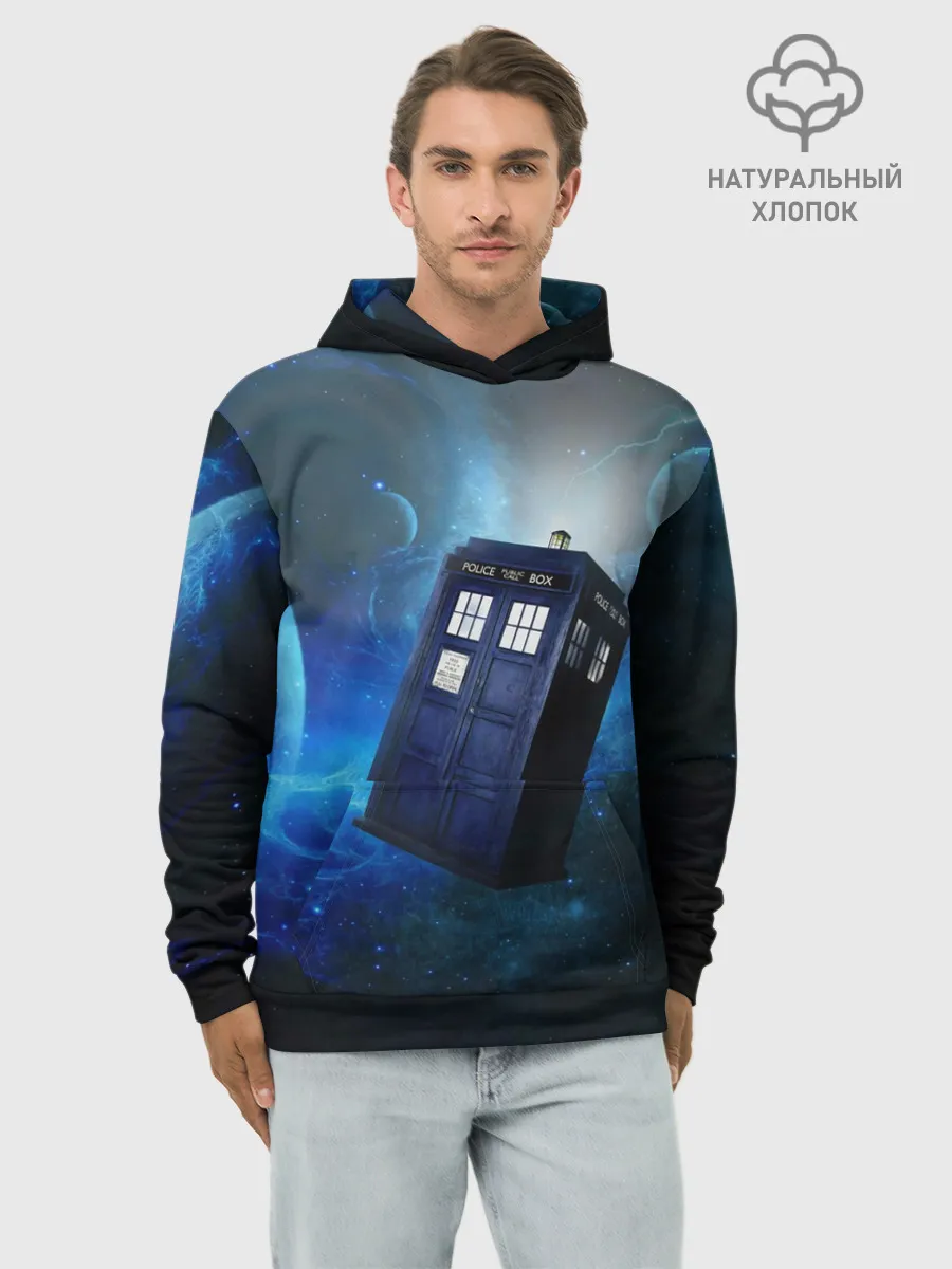 Худи мужской база хлопок / ТАРДИС