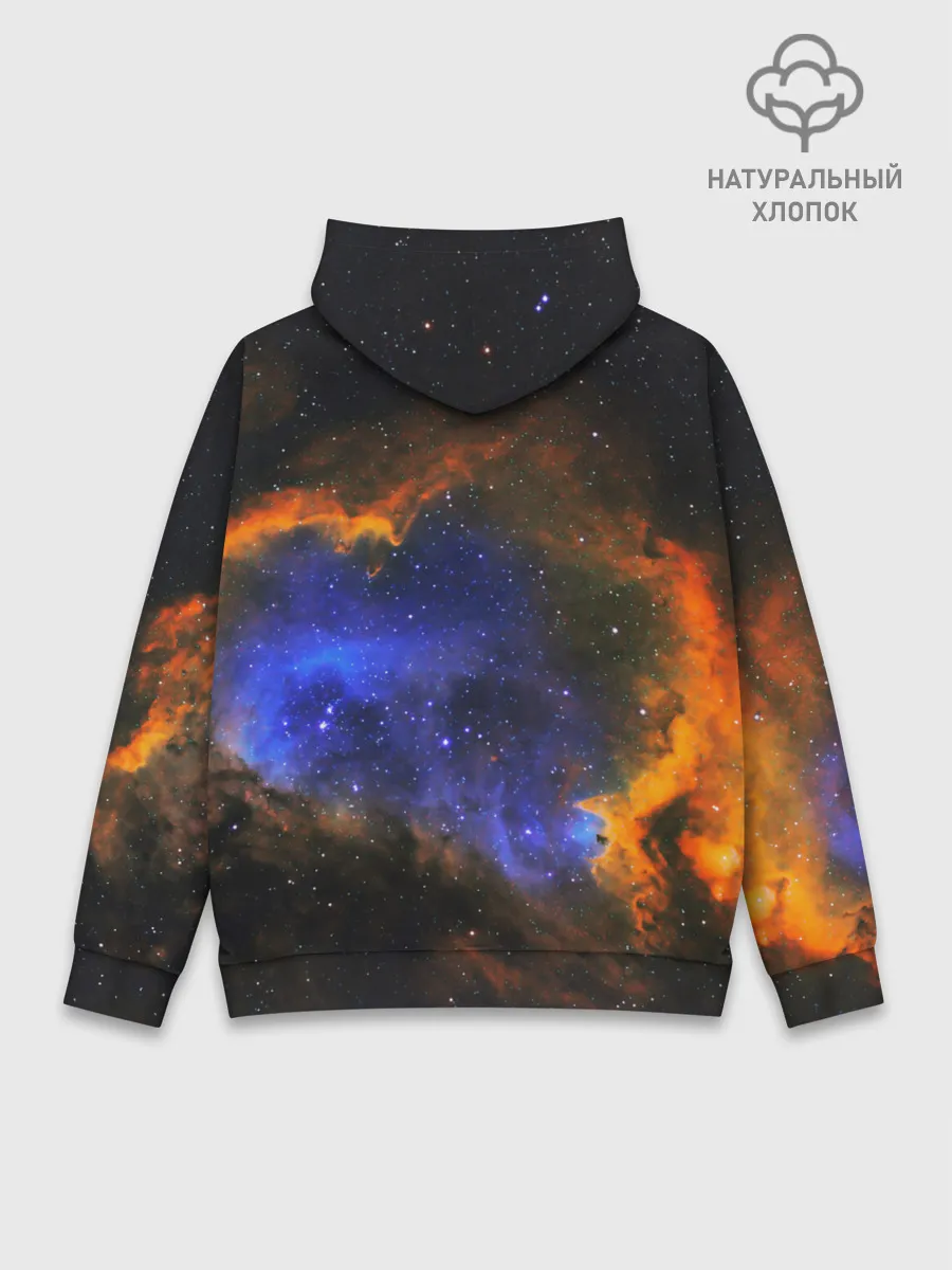 Худи мужской база хлопок / ВСЕЛЕННАЯ ИЗ ЗВЕЗД