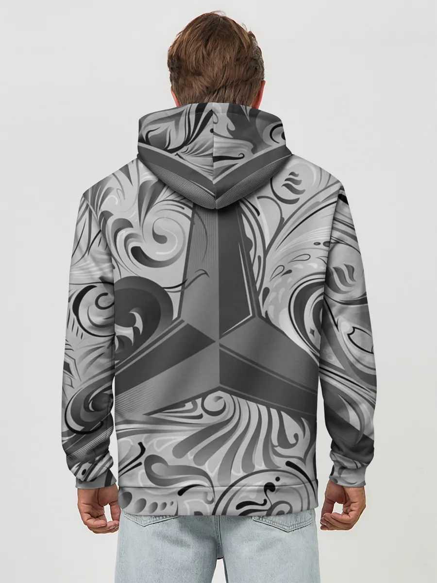 Худи мужской база хлопок / MERCEDES-BENZ | МЕРСЕДЕС