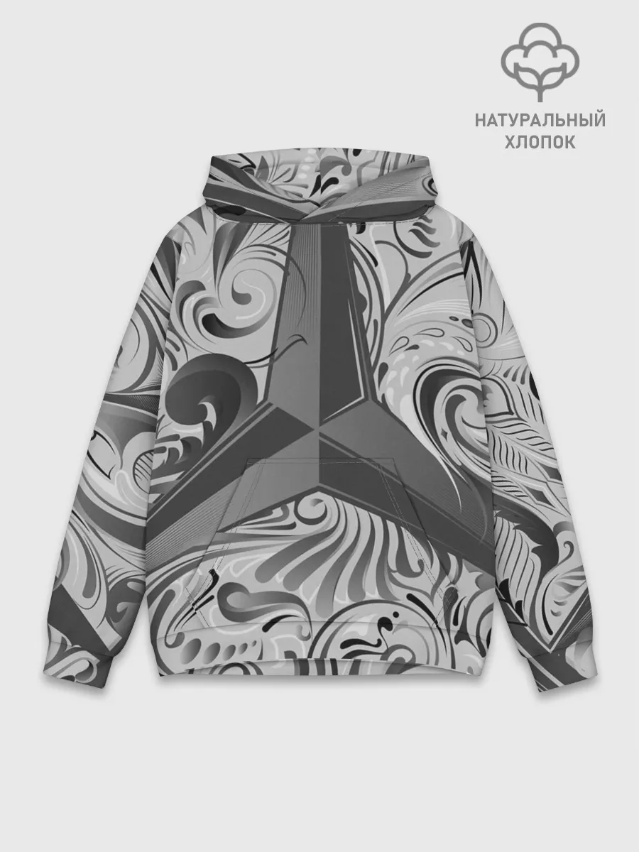 Худи мужской база хлопок / MERCEDES-BENZ | МЕРСЕДЕС