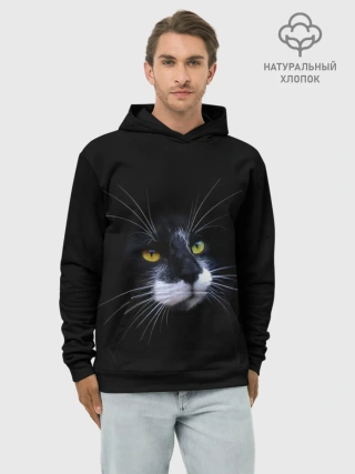 Худи мужской база хлопок / Кот