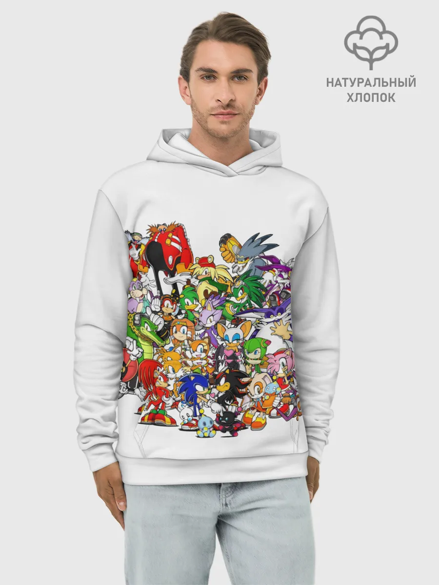 Худи мужской база хлопок / SONIC