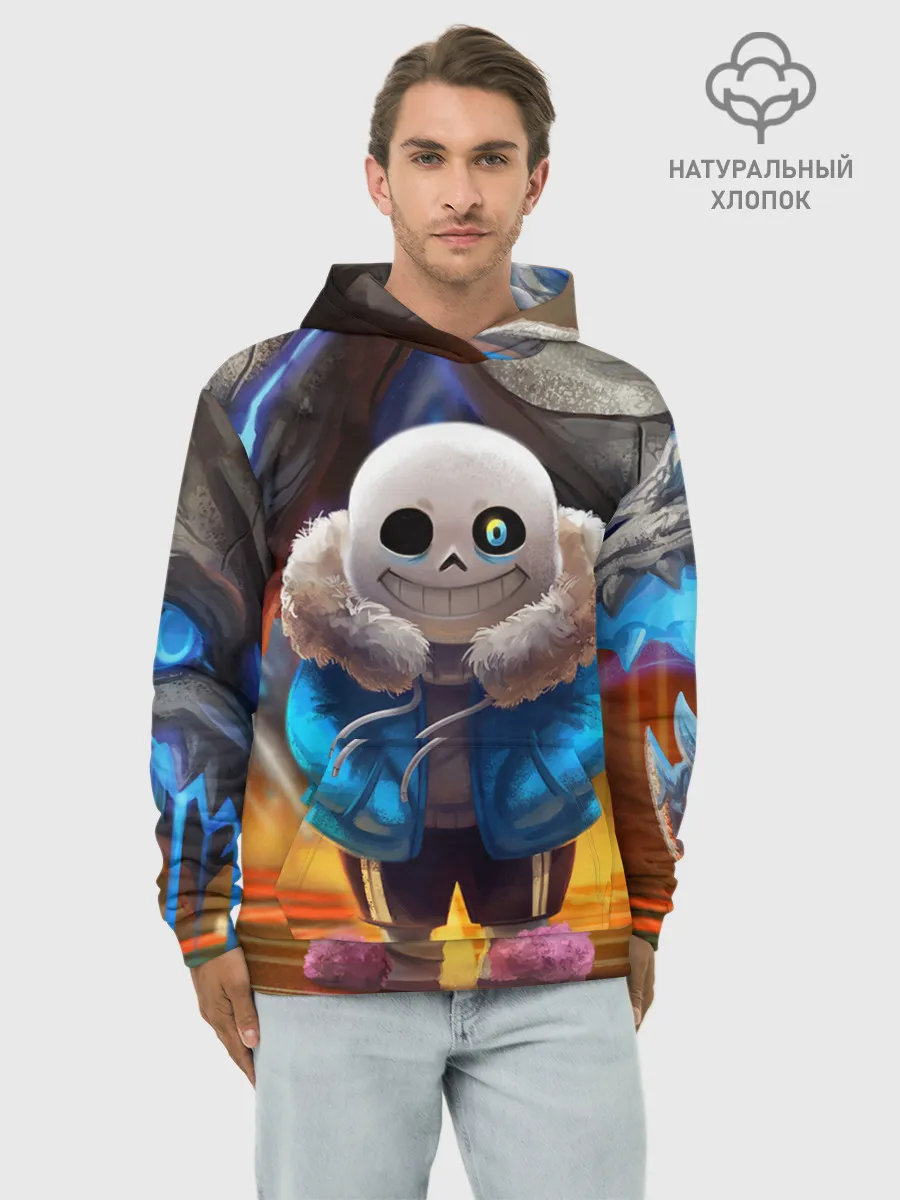 Худи мужской база хлопок / UNDERTALE | АНДЕРТЕЙЛ