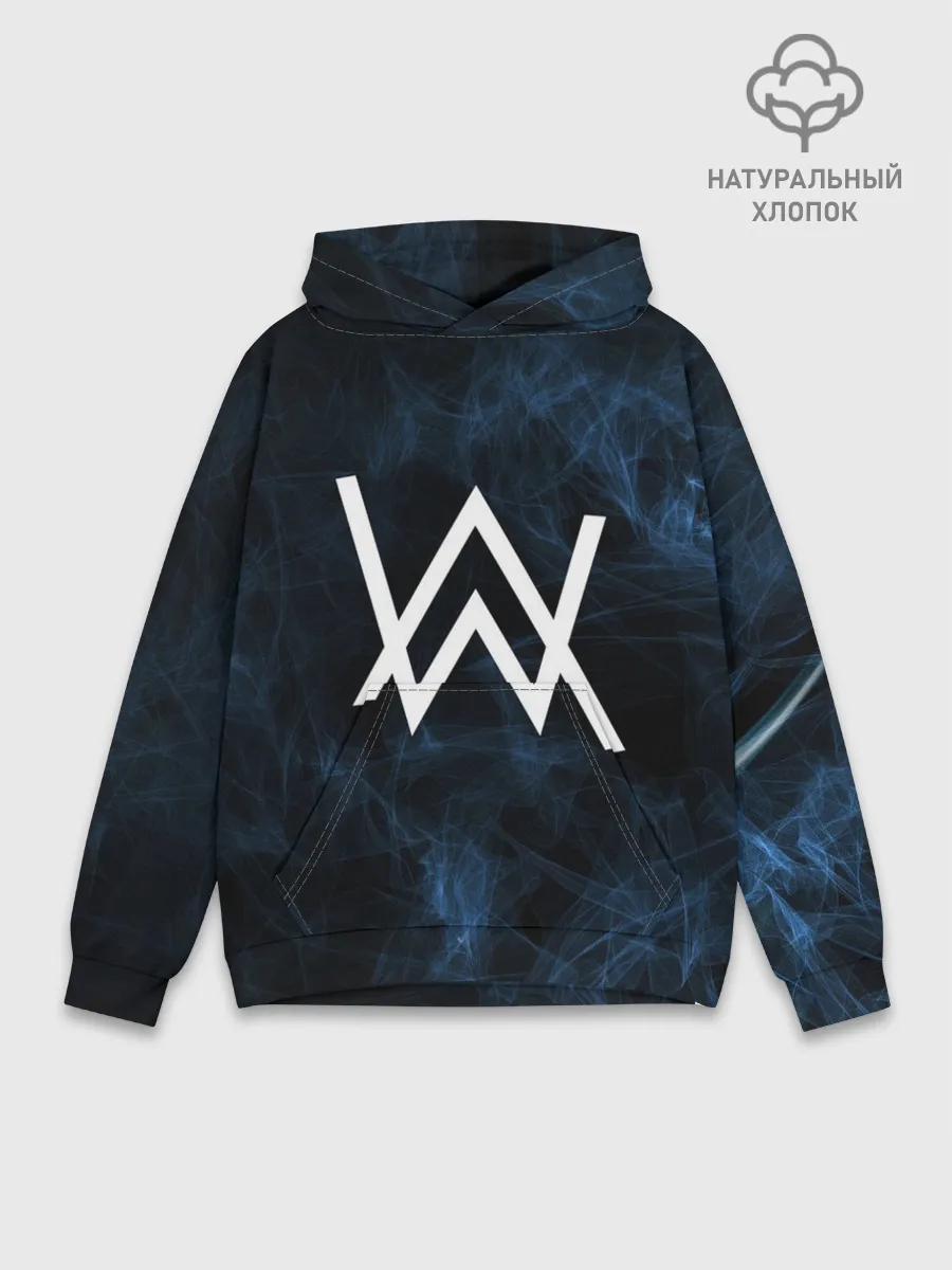 Худи мужской база хлопок / Alan Walker