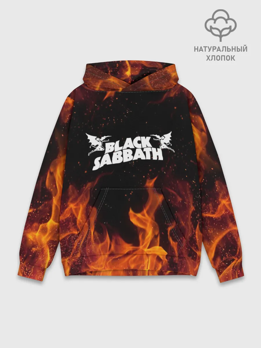 Худи мужской база хлопок / Black Sabbath