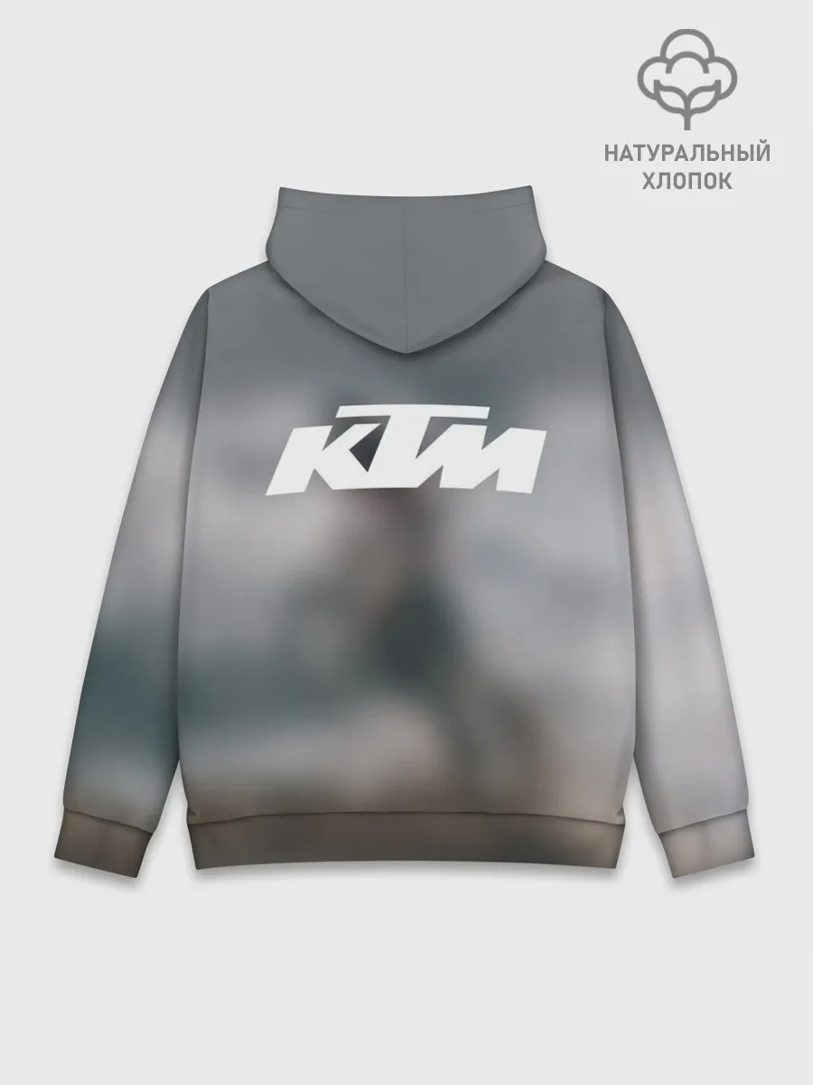 Худи мужской база хлопок / МОТОКРОСС КТМ | MOTOCROSS KTM