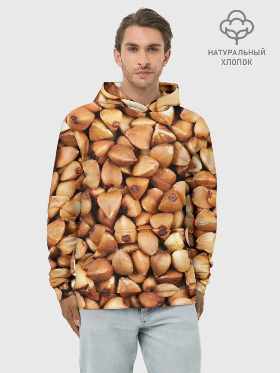 Худи мужской база хлопок / Гречка