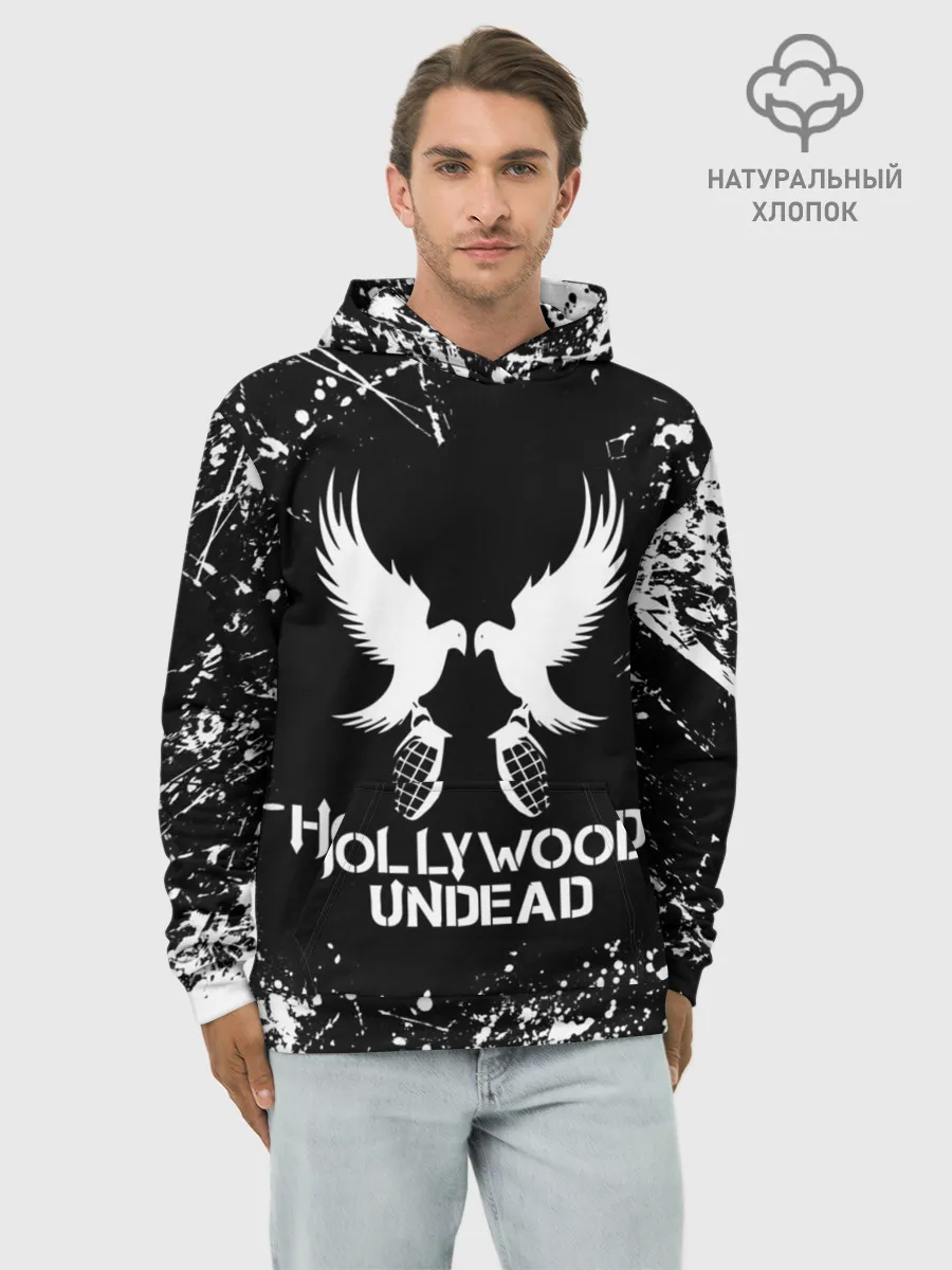 Худи мужской база хлопок / Hollywood Undead