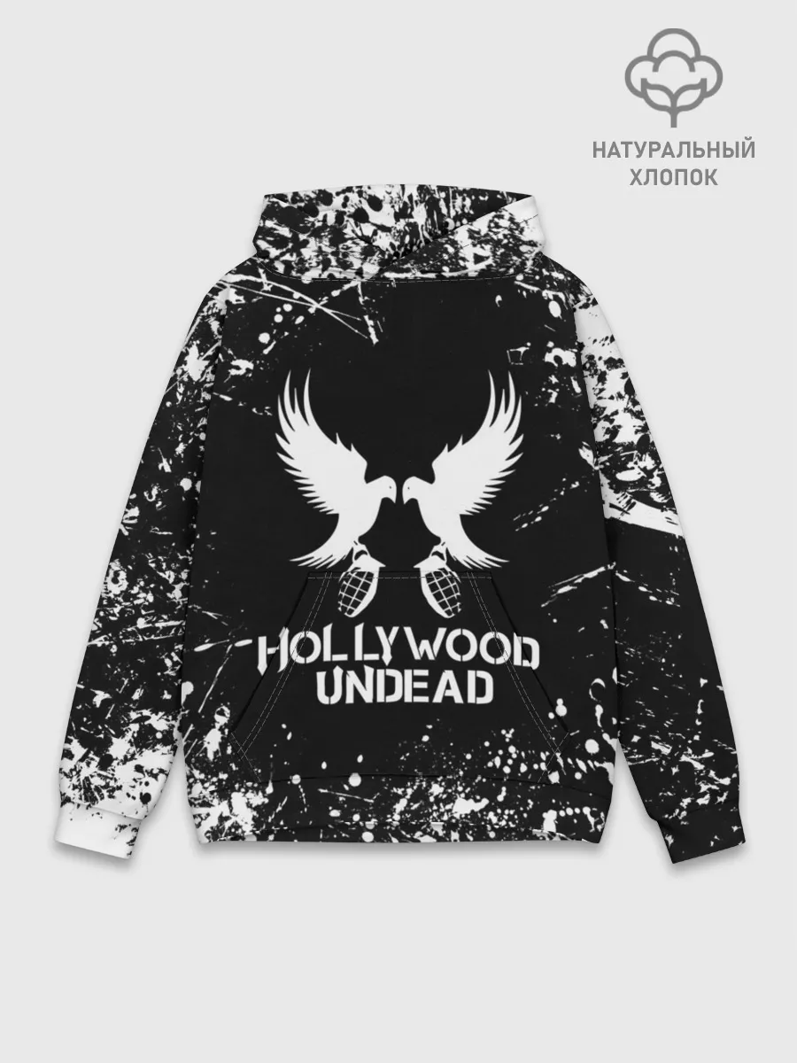 Худи мужской база хлопок / Hollywood Undead