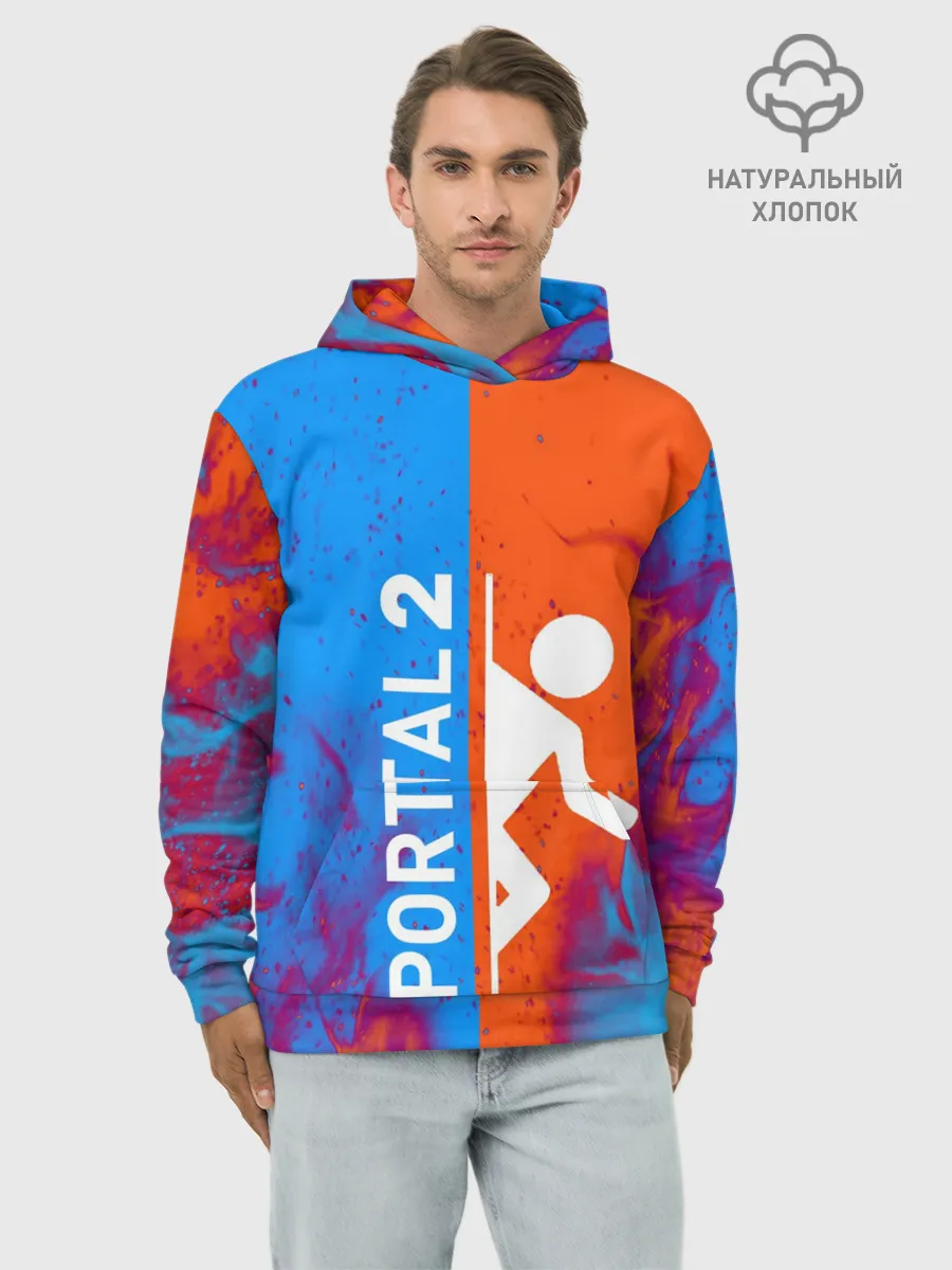 Худи мужской база хлопок / PORTAL 2