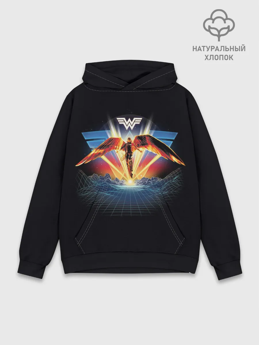 Худи мужской база хлопок / Wonder Woman