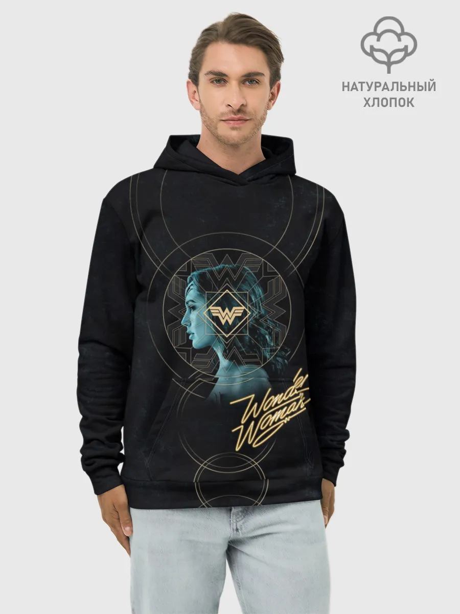 Худи мужской база хлопок / Wonder Woman