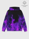 Худи мужской база хлопок / ФИОЛЕТОВЫЙ ОГОНЬ | PURPLE FIRE