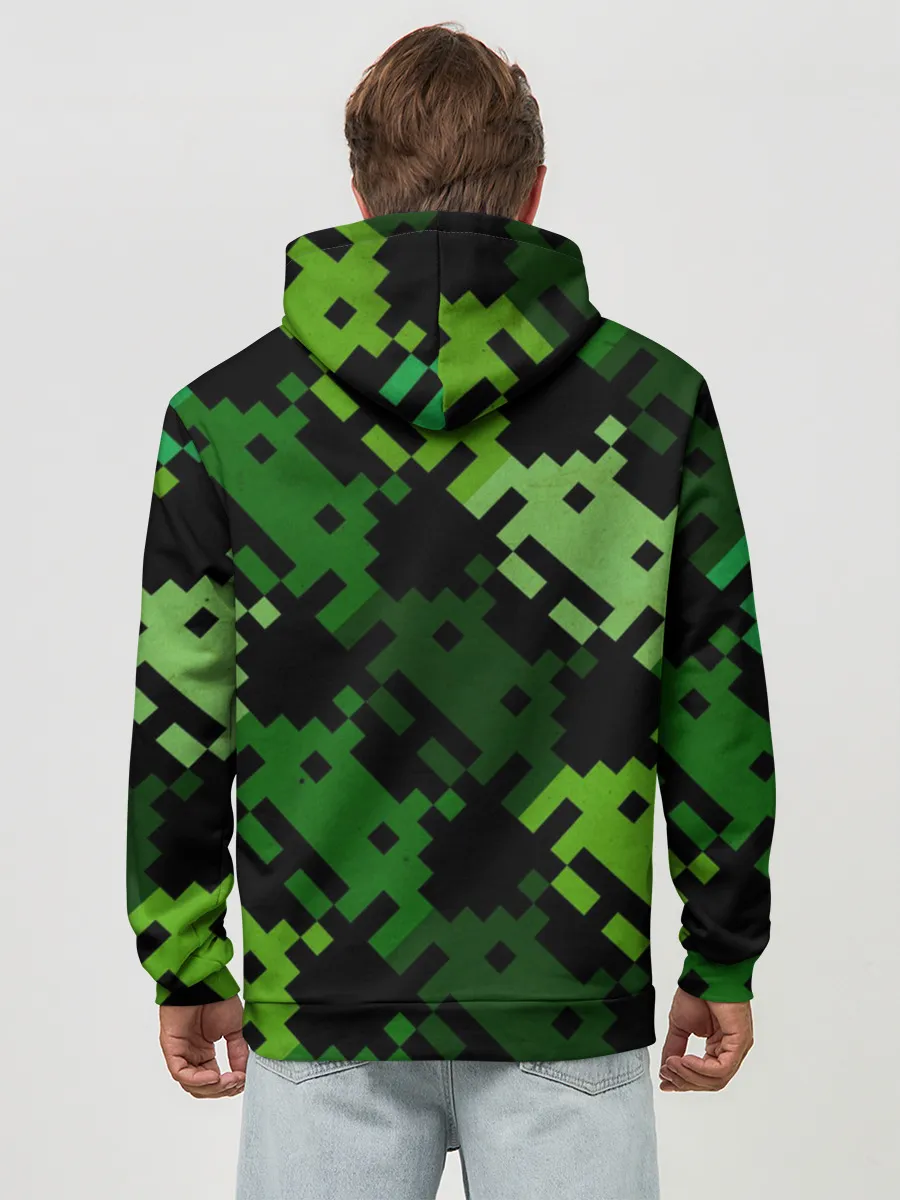 Худи мужской база хлопок / Space Invaders