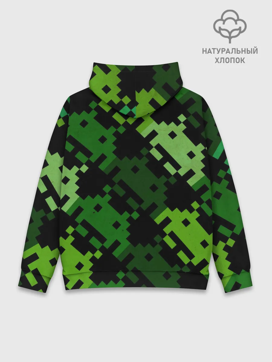 Худи мужской база хлопок / Space Invaders
