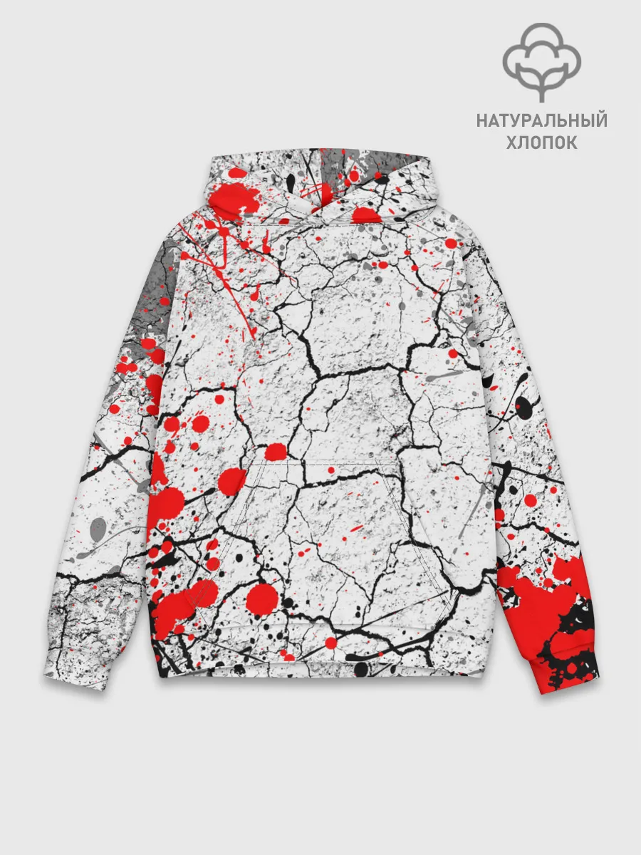 Худи мужской база хлопок / КРОВАВЫЙ ГРАНЖ | BLOODY GRUNGE