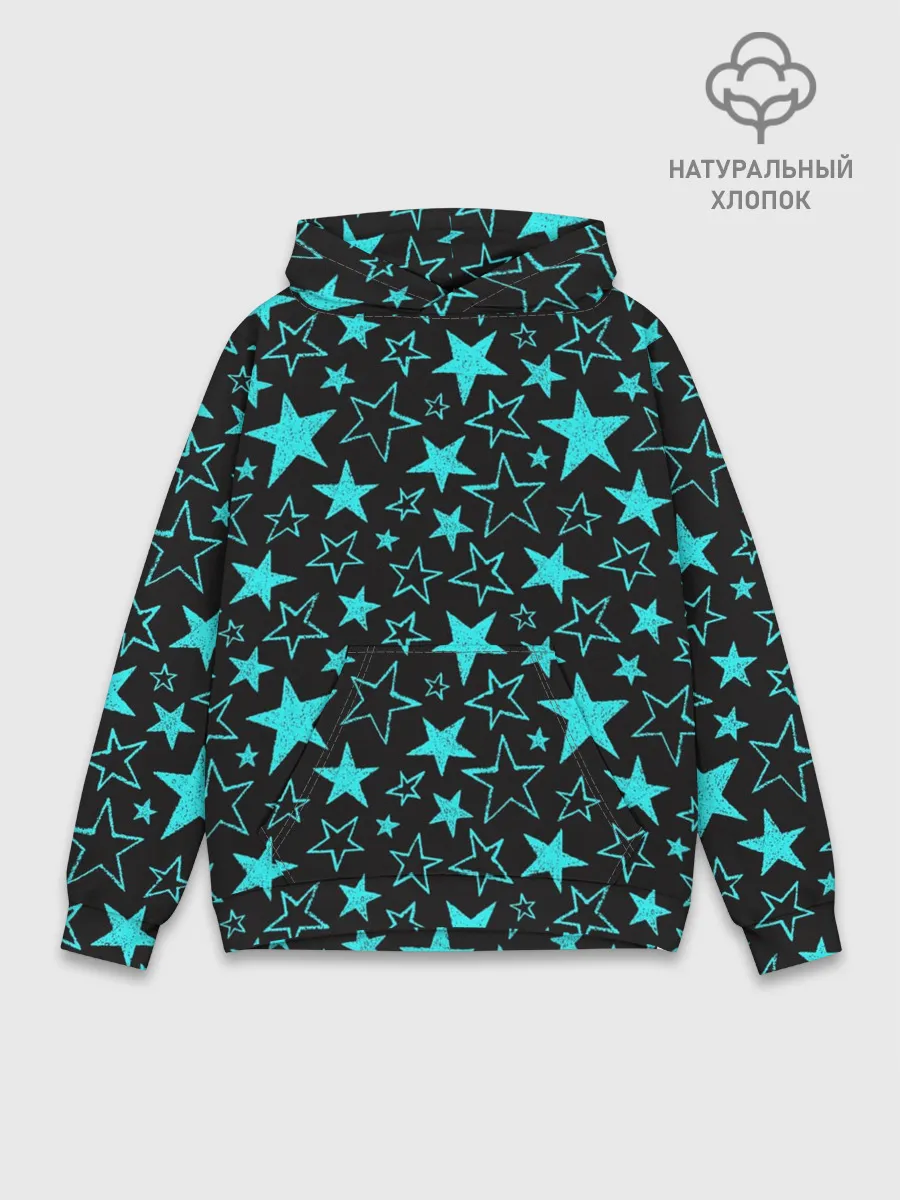 Худи мужской база хлопок / Звёздочки