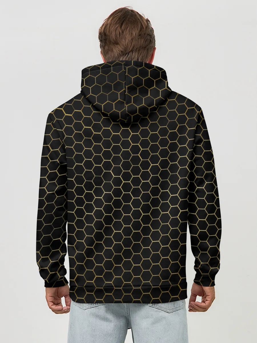 Худи мужской база хлопок / ЗОЛОТЫЕ СОТЫ | GOLDEN HONEYCOMBS