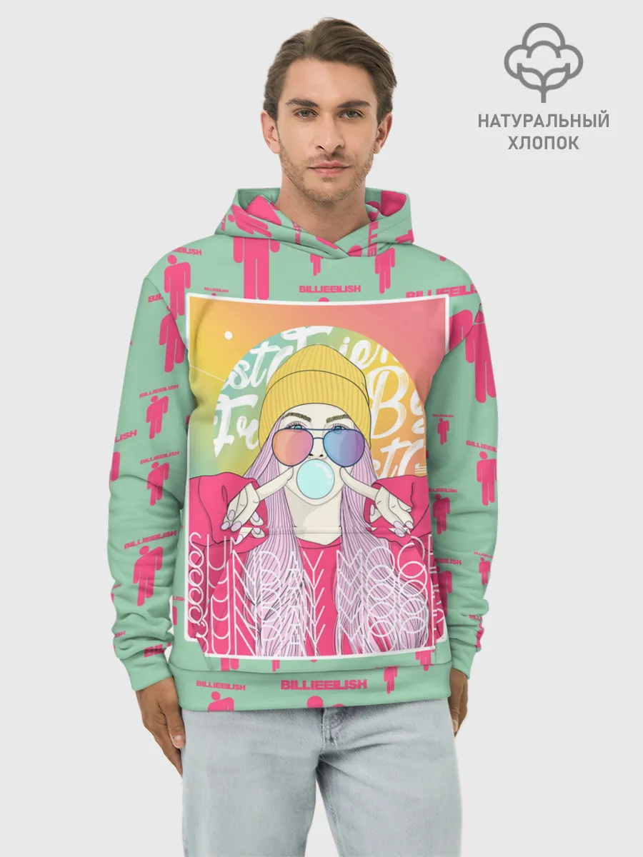 Худи мужской база хлопок / Billie Eilish