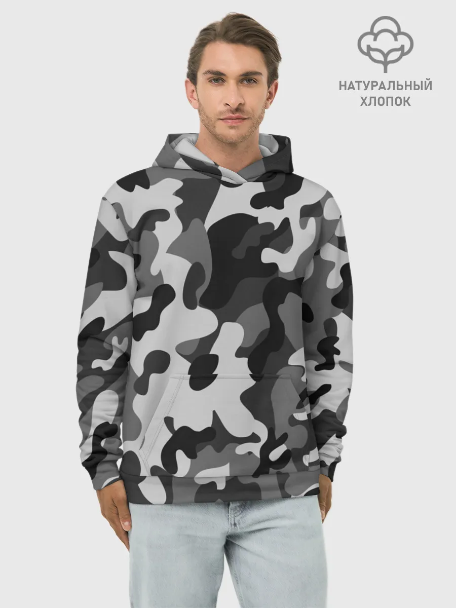 Худи мужской база хлопок / ГОРОДСКОЙ КАМУФЛЯЖ | CITY MILITARY
