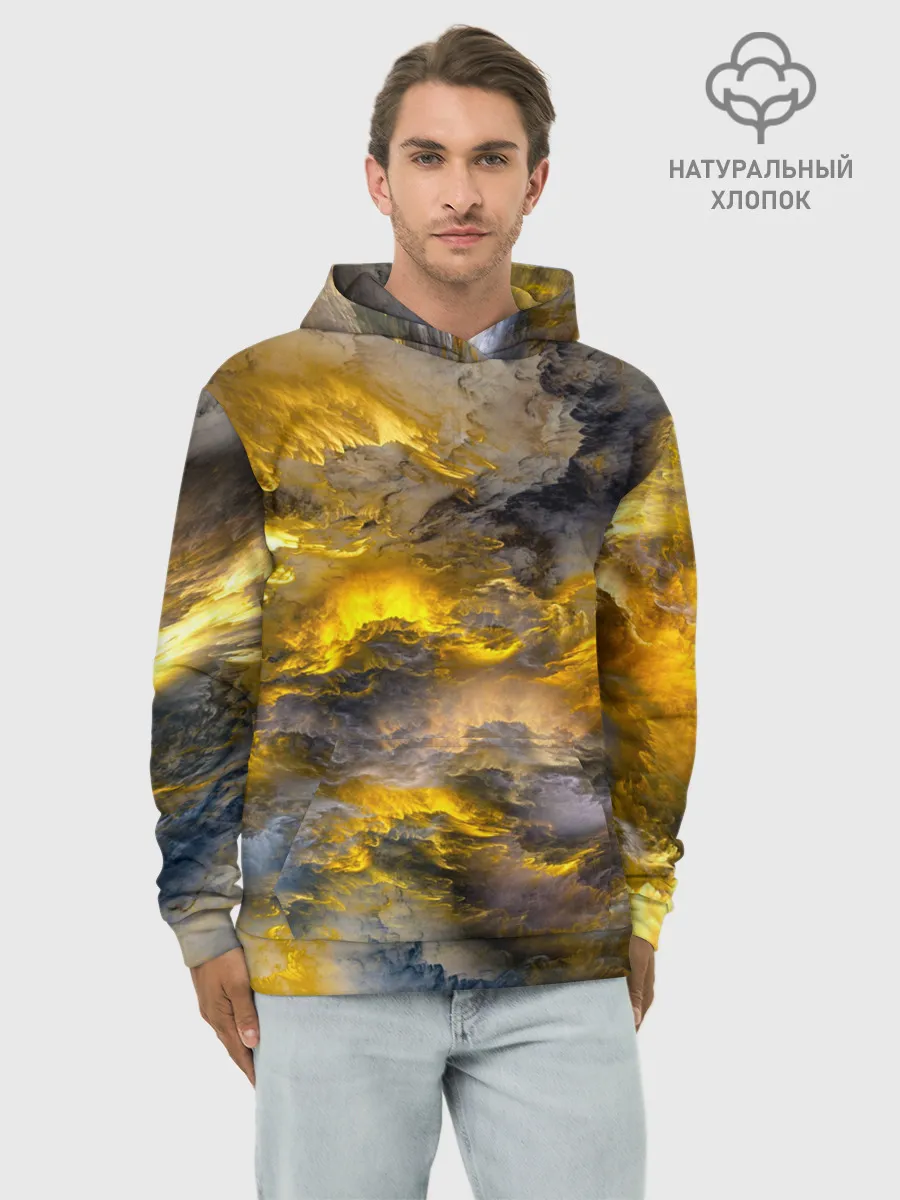 Худи мужской база хлопок / Shine