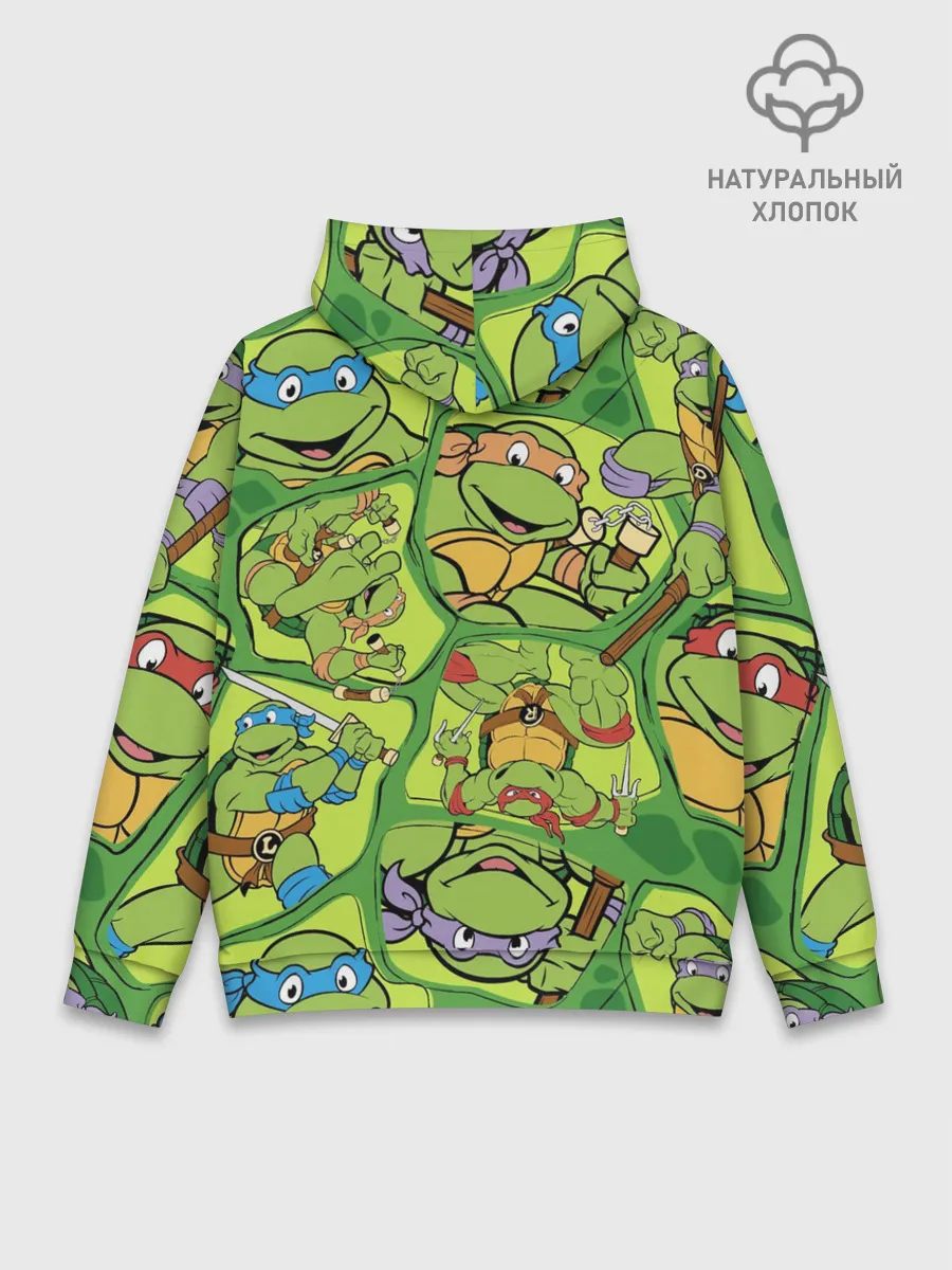 Худи мужской база хлопок / Teenage Mutant Ninja Turtles