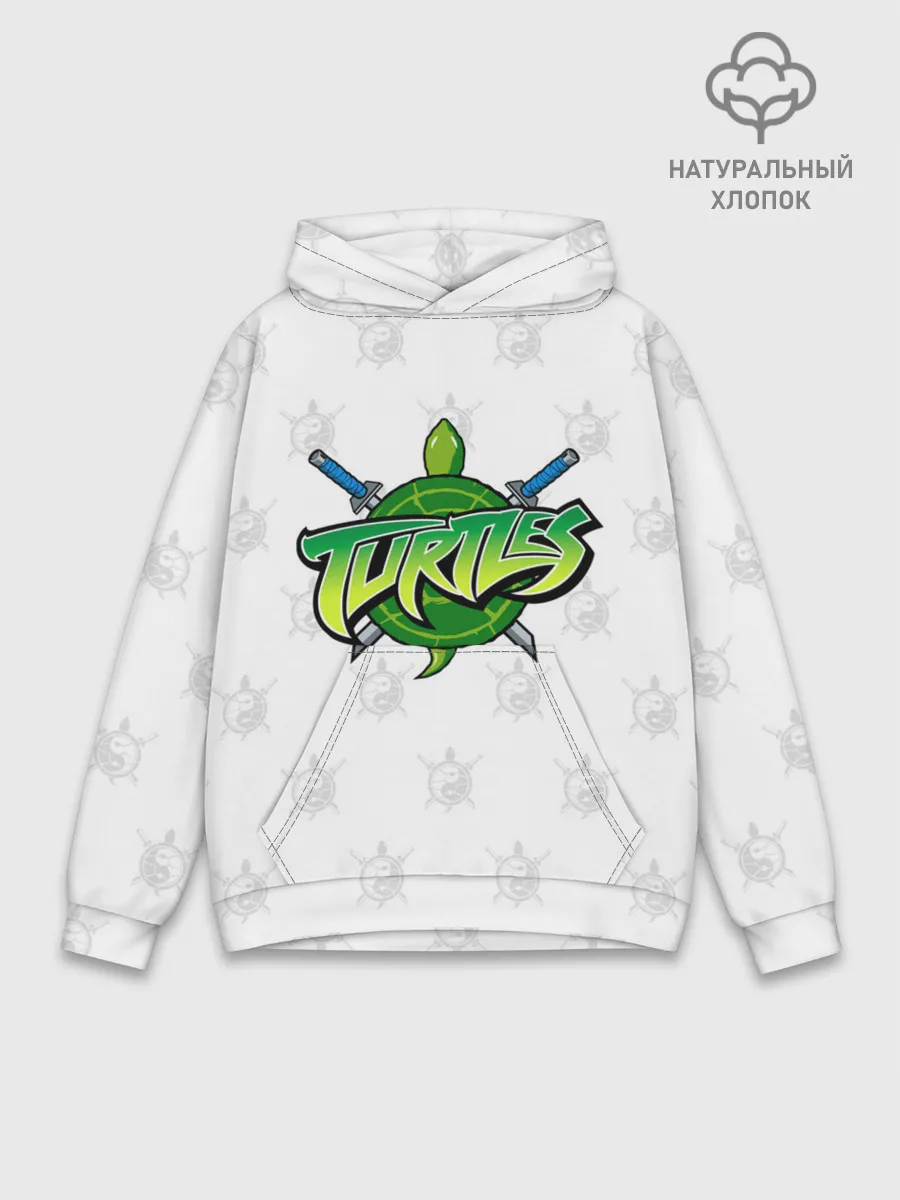 Худи мужской база хлопок / Черепашки - ниндзя