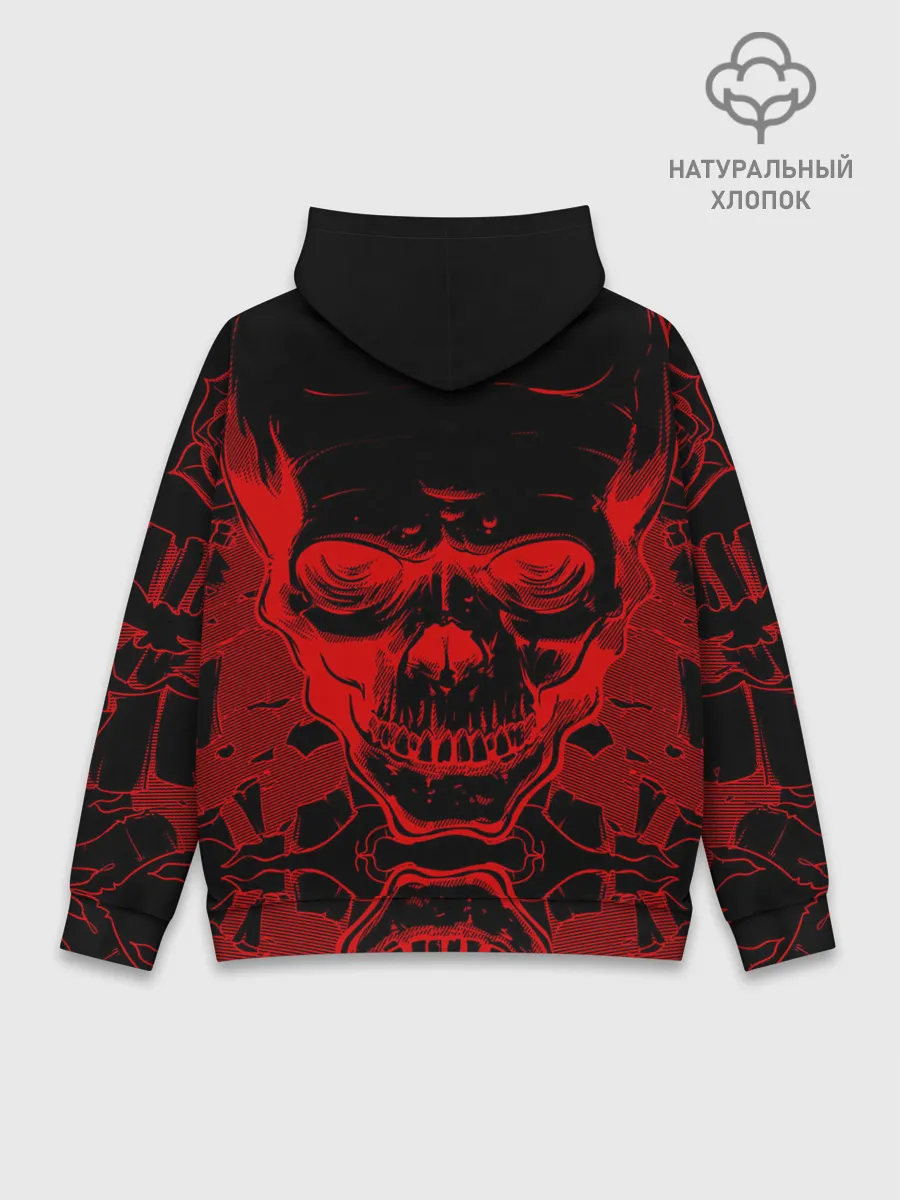 Худи мужской база хлопок / Castlevania red