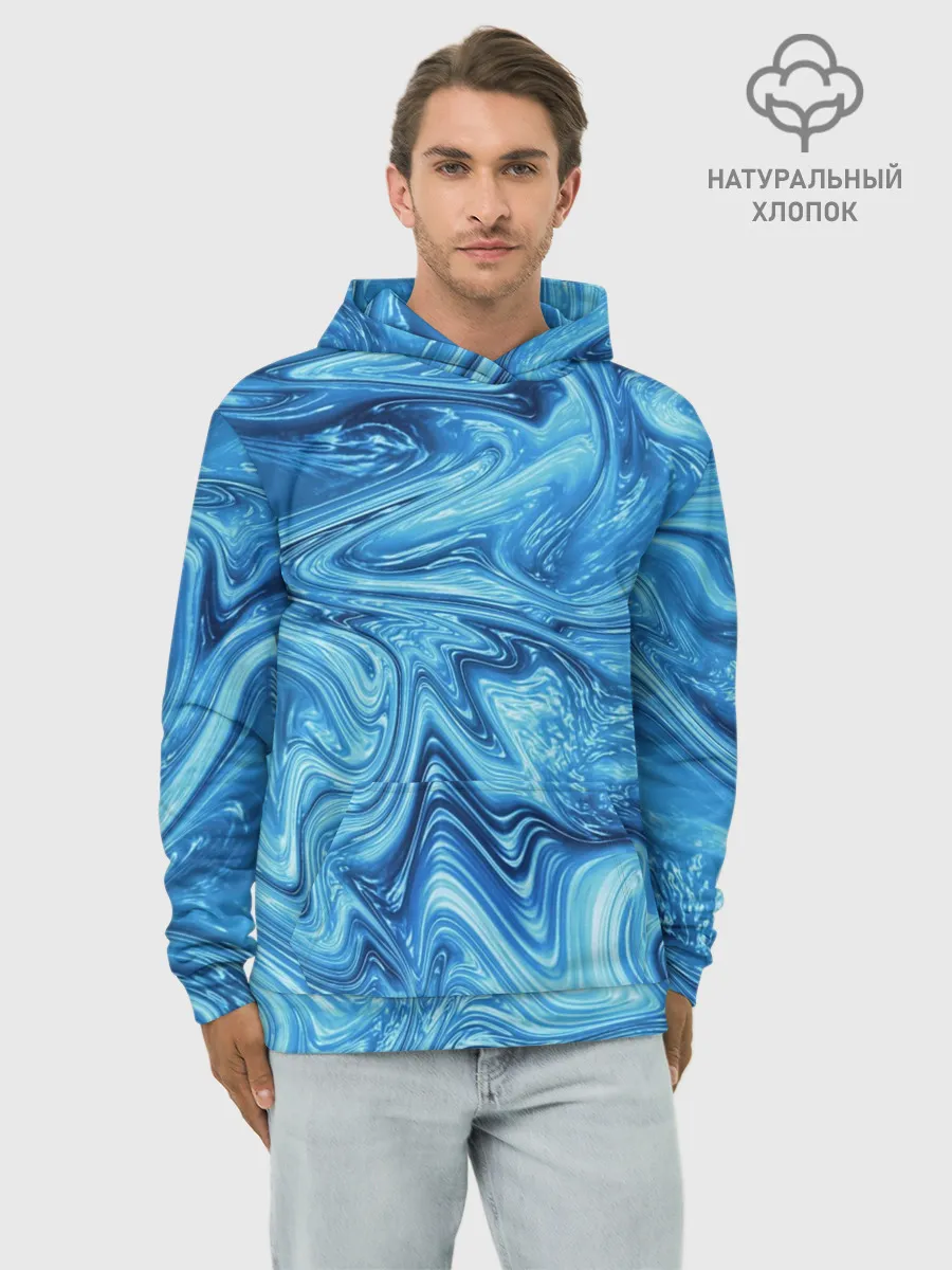 Худи мужской база хлопок / Водоворот