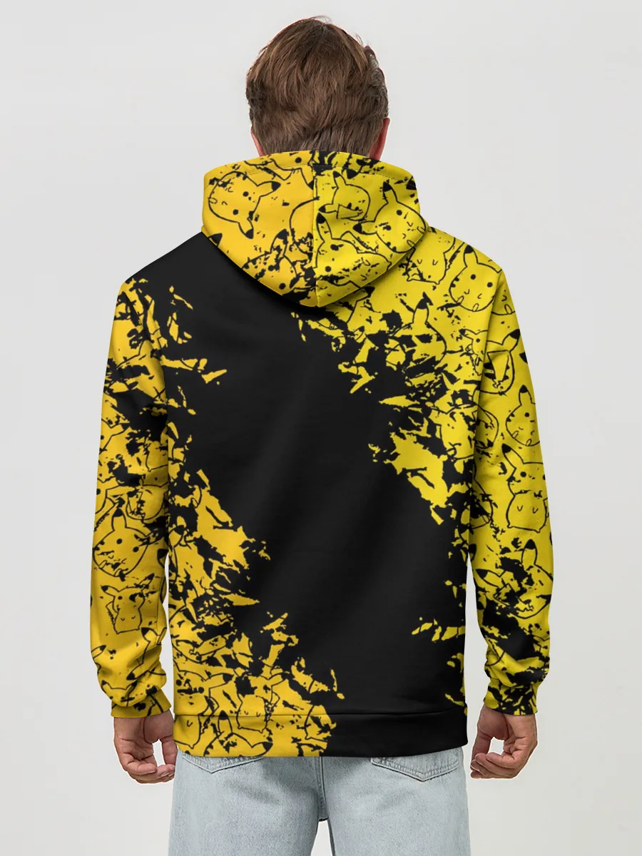 Худи мужской база хлопок / Пикачу