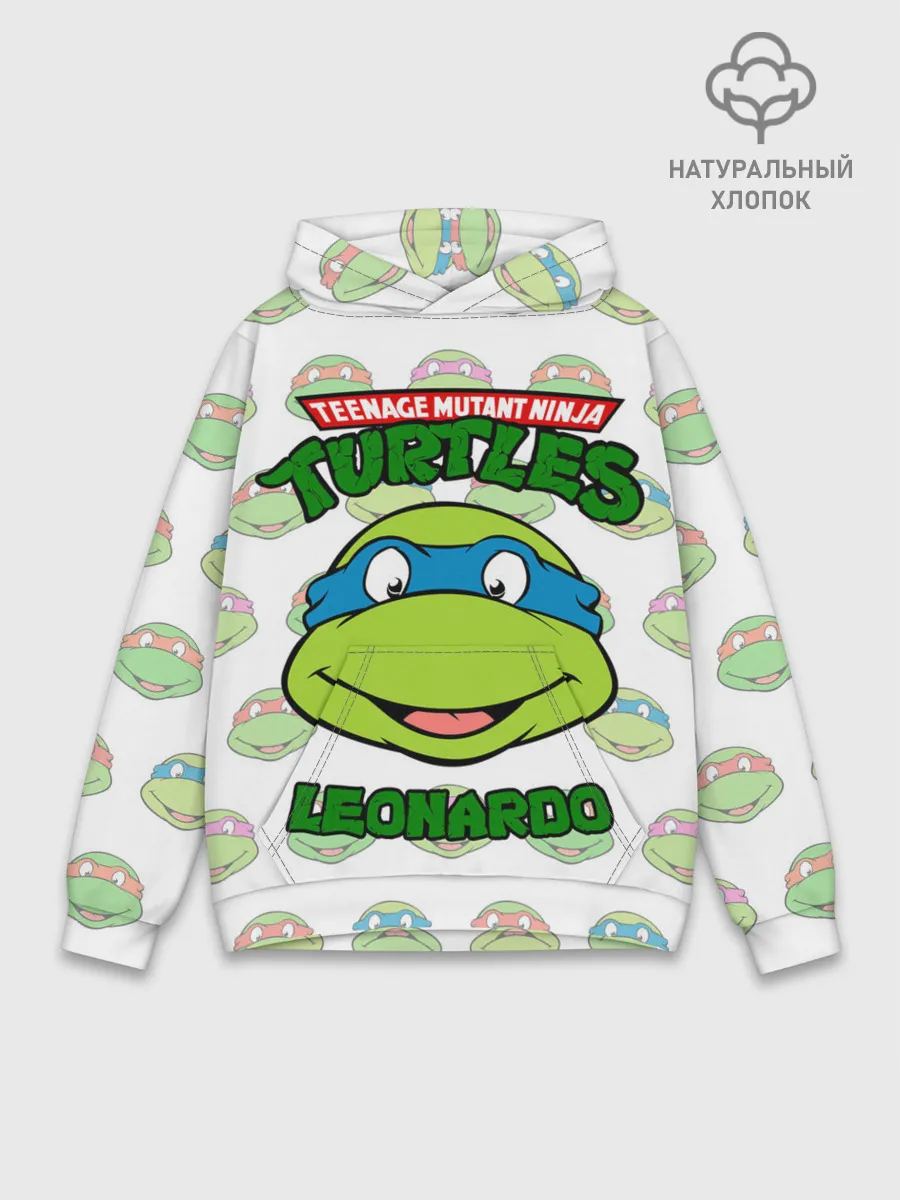 Худи мужской база хлопок / Черепашки-Ниндзя