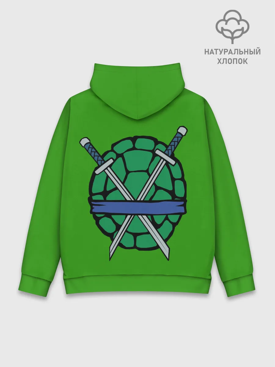Худи мужской база хлопок / Черепашки-ниндзя
