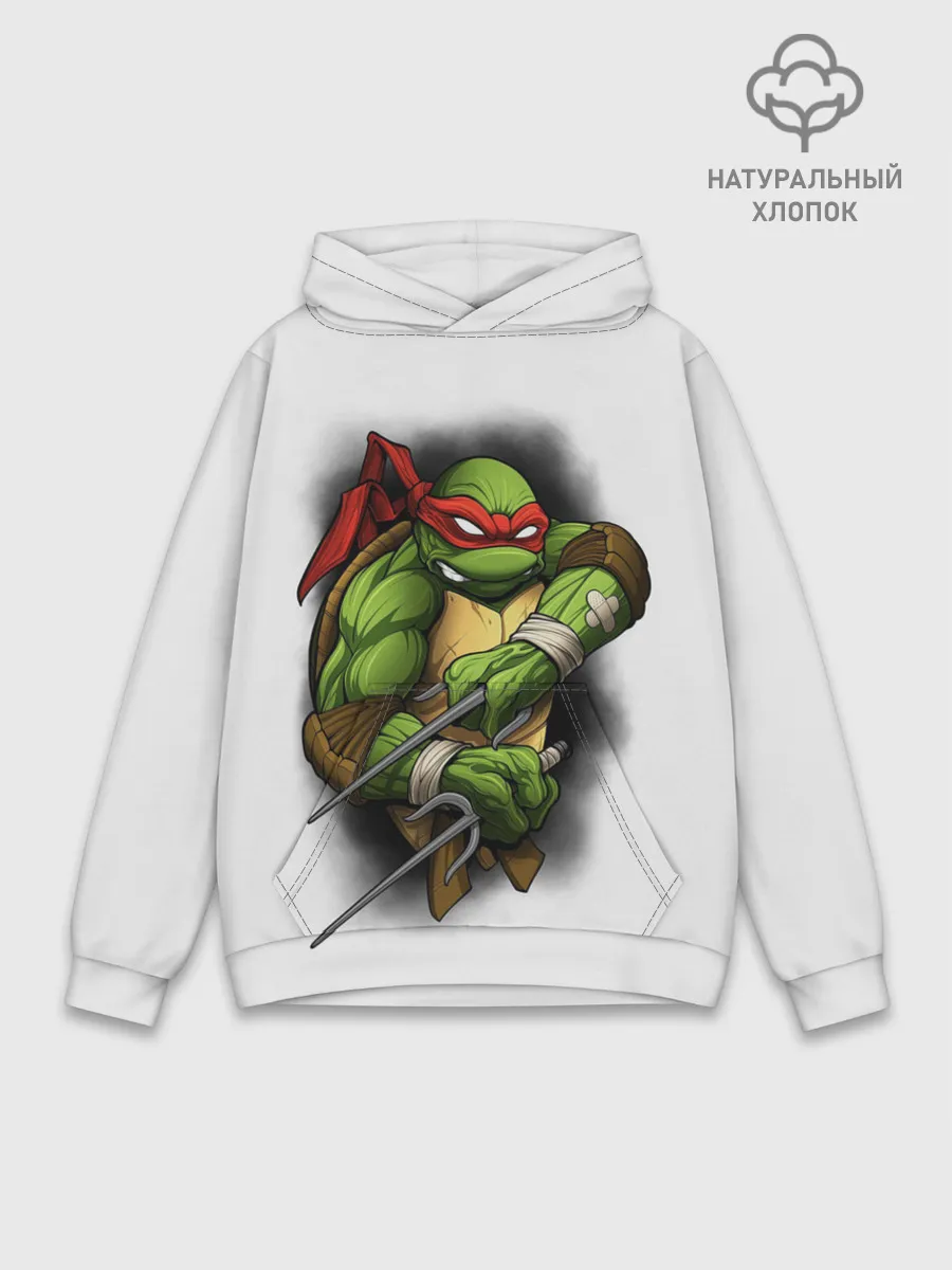 Худи мужской база хлопок / Черепашки-ниндзя